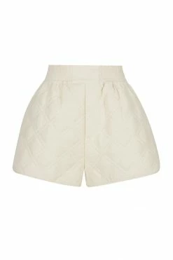 Shona Joy ALESSIA QUILTED SHORT - CHALK