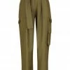 Shona Joy SHORTS & PANTS MATILDA LINEN UTILITY PAPERBAG PANT - FOREST