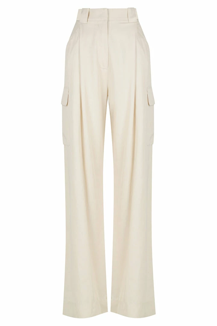 Shona Joy SARA UTILITY RELAXED PANT - CREMA