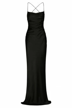 Shona Joy DRESSES LA LUNE LACE BACK MAXI DRESS - BLACK