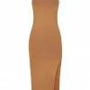 Shona Joy BASICS BASIC RACER BACK MIDI DRESS - TAN