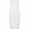 Shona Joy BASIC RACER BACK MIDI DRESS - IVORY BASICS