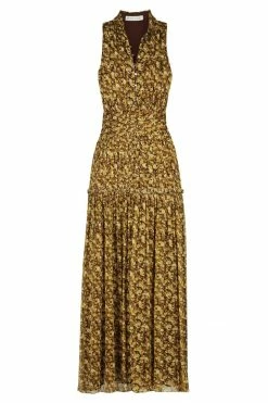 Shona Joy DRESSES CARMELA SLEEVELESS BUTTON UP MIDI DRESS