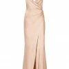 Shona Joy LA LUNE CROSS DRAPED MAXI DRESS - DESERT ROSE
