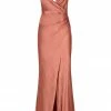 Shona Joy LA LUNE CROSS DRAPED MAXI DRESS - TERRACOTTA DRESSES