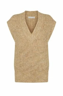Shona Joy OLIVIA VEST - CAMEL/MULTI