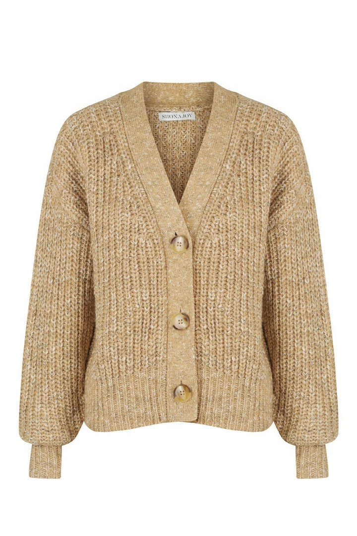 Shona Joy TOPS OLIVIA CARDIGAN - CAMEL/MULTI