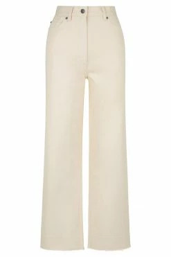 Shona Joy SIERRA STRAIGHT LEG JEAN - CREAM