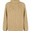 Shona Joy TOPS OLIVIA ROLL NECK JUMPER - CAMEL/MULTI