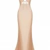 Shona Joy LA LUNE LACE FRONT MAXI DRESS - DESERT ROSE