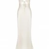 Shona Joy DRESSES LA LUNE LACE FRONT MAXI DRESS - CREAM