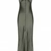 Shona Joy LA LUNE BIAS SLIP DRESS - OLIVE DRESSES