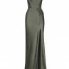 Shona Joy LA LUNE BIAS COWL MAXI DRESS - OLIVE DRESSES