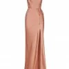 Shona Joy LA LUNE BIAS COWL MAXI DRESS - ROSÉ
