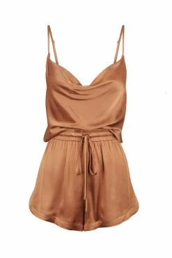 Shona Joy Wedding LA LUNE LOUNGE CAMI SET - COPPER