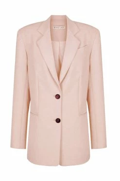 Shona Joy IVY OVERSIZED TAILORED BLAZER - ROSE DUST TOPS
