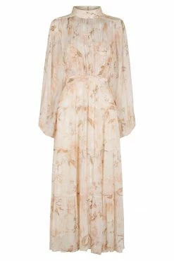 Shona Joy NINA LONG SLEEVE BACKLESS TIERED MIDI DRESS DRESSES