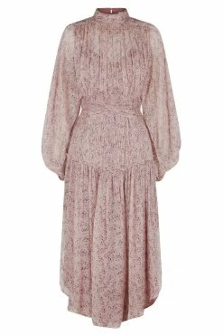 Shona Joy DRESSES PAULETTE LONG SLEEVE OPEN BACK MIDI DRESS