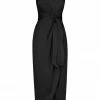 Shona Joy DRESSES LUXE TIE FRONT COCKTAIL DRESS - ONYX