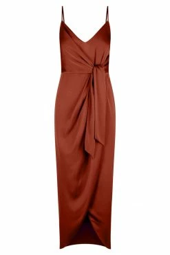 Shona Joy LUXE TIE FRONT COCKTAIL DRESS - SANGRIA DRESSES