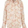 Shona Joy TOPS FLOR LINEN LONG SLEEVE BUTTON UP SHIRT