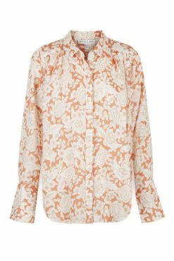 Shona Joy TOPS FLOR LINEN LONG SLEEVE BUTTON UP SHIRT