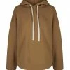 Shona Joy SJ LOGO CURVED HEM HOODIE - CUMIN TOPS