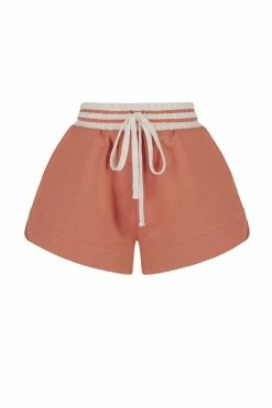 Shona Joy SJ CURVED HEM SHORT - RHUBARB KNITWEAR