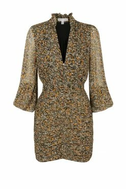 Shona Joy PALOMA PLUNGED RUCHED MINI DRESS