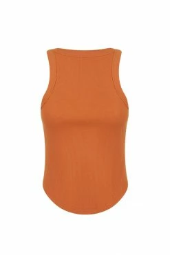 Shona Joy TOPS SJ RIB TANK - TURMERIC