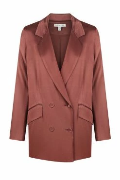 Shona Joy TOPS THALIA DOUBLE BREASTED BLAZER - SANGRIA