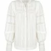 Shona Joy LUCIA BALLOON SLEEVE FRILL SHIRT - IVORY