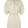 Shona Joy DRESSES SIERRA PANELLED UTILITY MINI DRESS - CREAM
