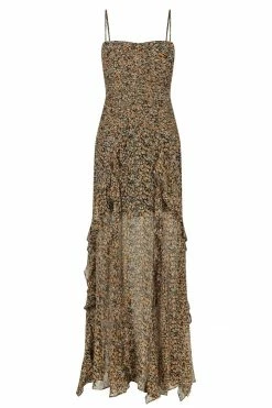 Shona Joy DRESSES PALOMA RUCHED FRILL MAXI DRESS