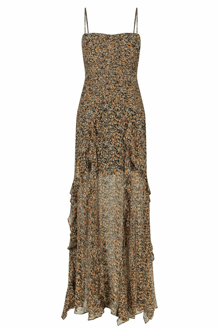 Shona Joy DRESSES PALOMA RUCHED FRILL MAXI DRESS