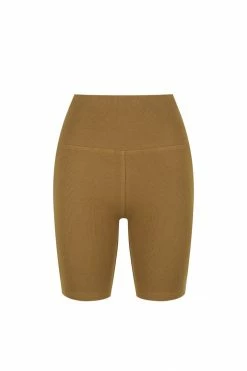 Shona Joy SJ RIB BIKE SHORT - CUMIN