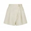 Shona Joy LUNA LINEN ASYMMETRIC SHORT - NATURAL