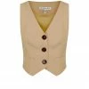 Shona Joy IVY TAILORED FITTED VEST - LATTE