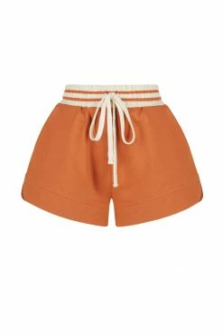 Shona Joy SJ CURVED HEM SHORT - TURMERIC KNITWEAR