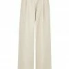 Shona Joy SHORTS & PANTS LUNA LINEN ASYMMETRIC WIDE LEG PANT - NATURAL