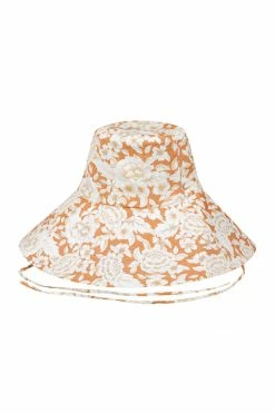 Shona Joy FLOR LINEN HAT ACCESSORIES