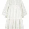 Shona Joy LUCIA BALLOON SLEEVE FRILL MINI DRESS - IVORY DRESSES