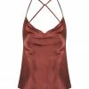 Shona Joy THALIA COWL BACK CAMI TOP - SANGRIA TOPS