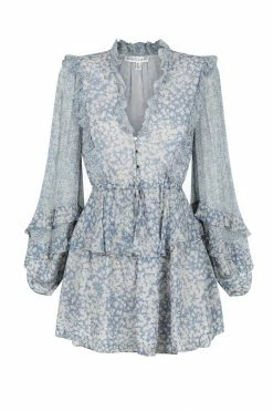 Shona Joy DRESSES CANDICE BALLOON SLEEVE DRAWSTRING MINI DRESS