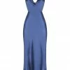 Shona Joy THALIA BIAS CUT OUT MIDI DRESS - AEGEAN BLUE DRESSES
