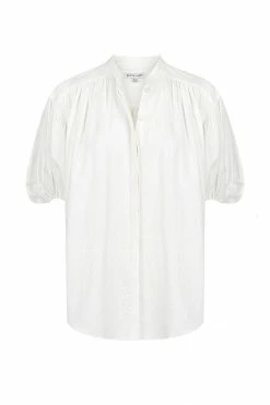 Shona Joy TOPS PRISCILA SHORT SLEEVE SHIRT - RICE