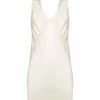 Shona Joy DRESSES LA LUNE LOUNGE PLUNGED SLIP DRESS - CREAM
