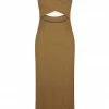 Shona Joy SIMONE CROSS OVER MIDI DRESS - CUMIN