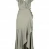 Shona Joy LUXE BIAS FRILL WRAP DRESS - EUCALYPTUS