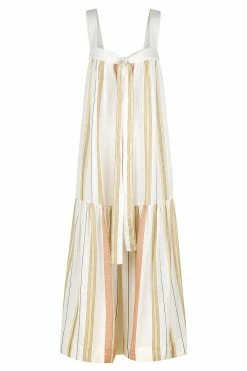 Shona Joy DRESSES SUZANA LINEN LOW BACK MIDI DRESS